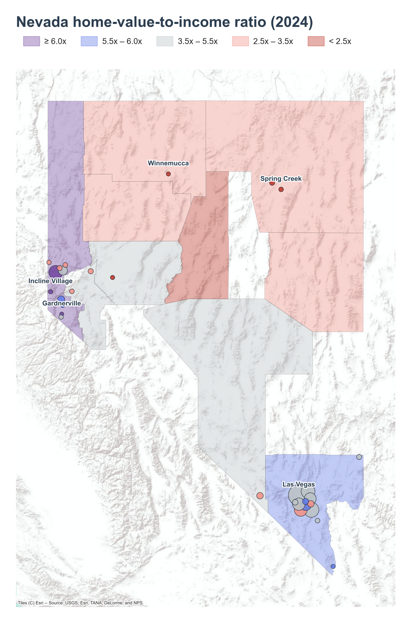 County choropleth with place markers